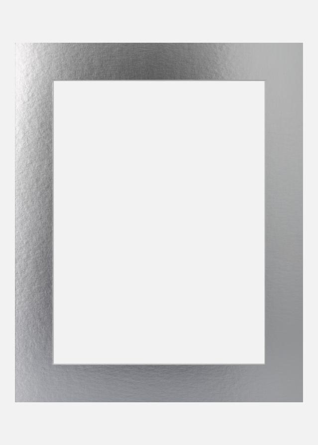 Paspártu Silver Metal (fehér mag) 50x70 cm (41x58,4 - A2)