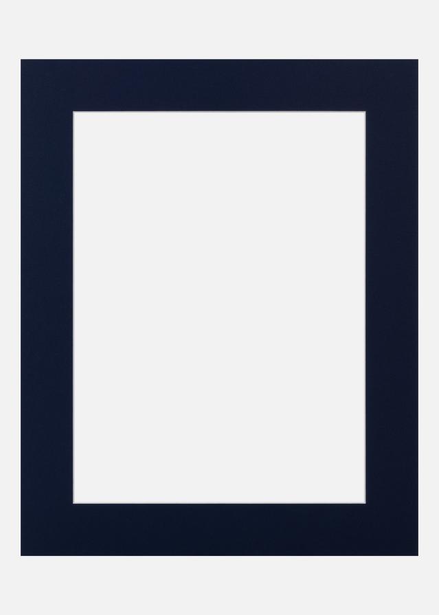 Paspártu Deep Blue (fehér mag) 18x24 cm (12x17)