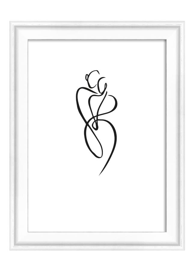 Keret Silhouette Fehér 10x15 cm