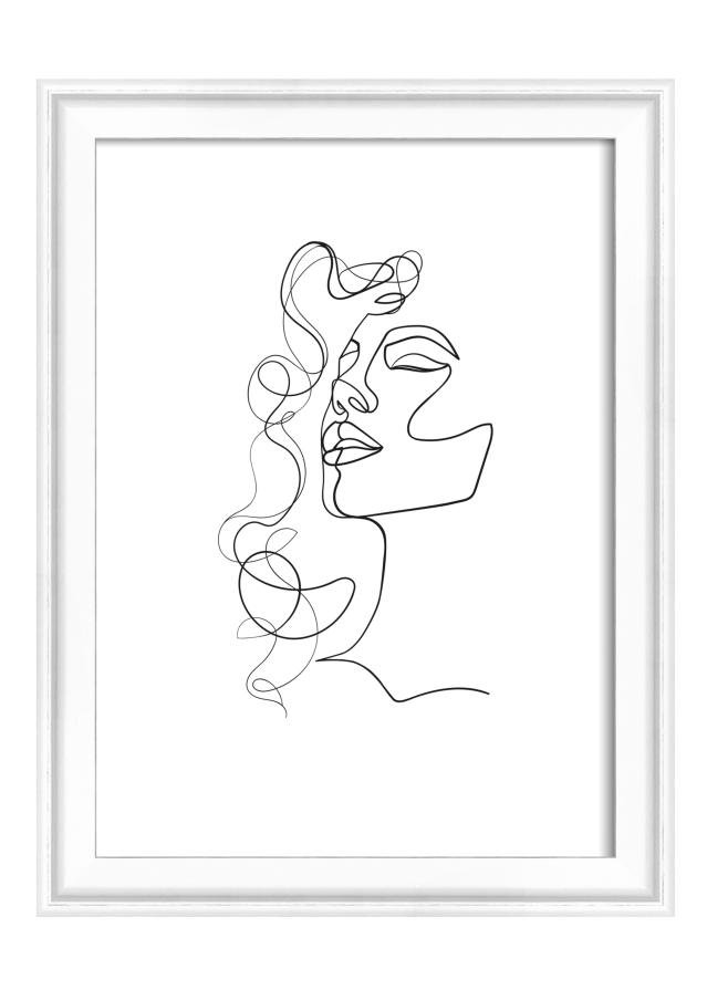 Keret Silhouette Fehér 13x18 cm