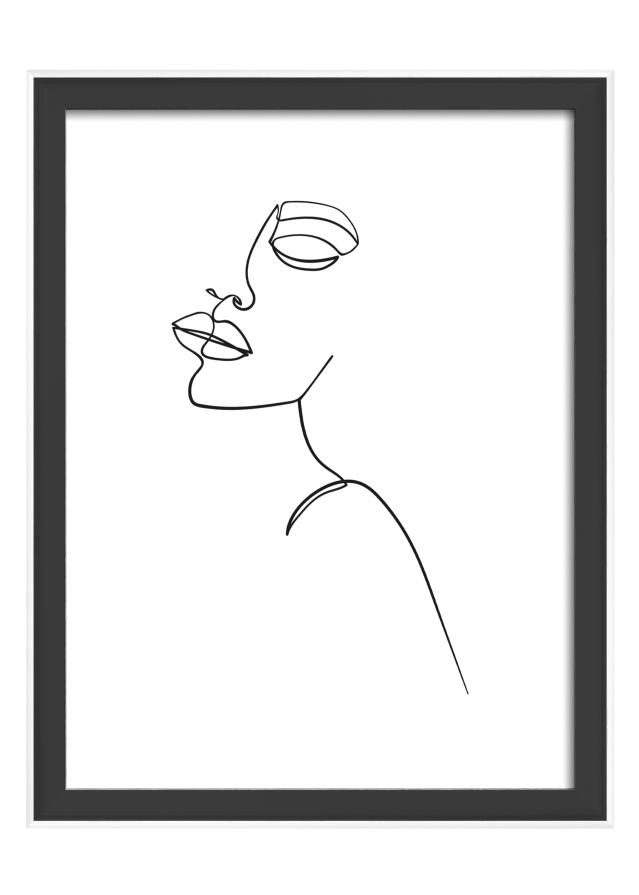 Keret Silhouette Fekete 15x20 cm