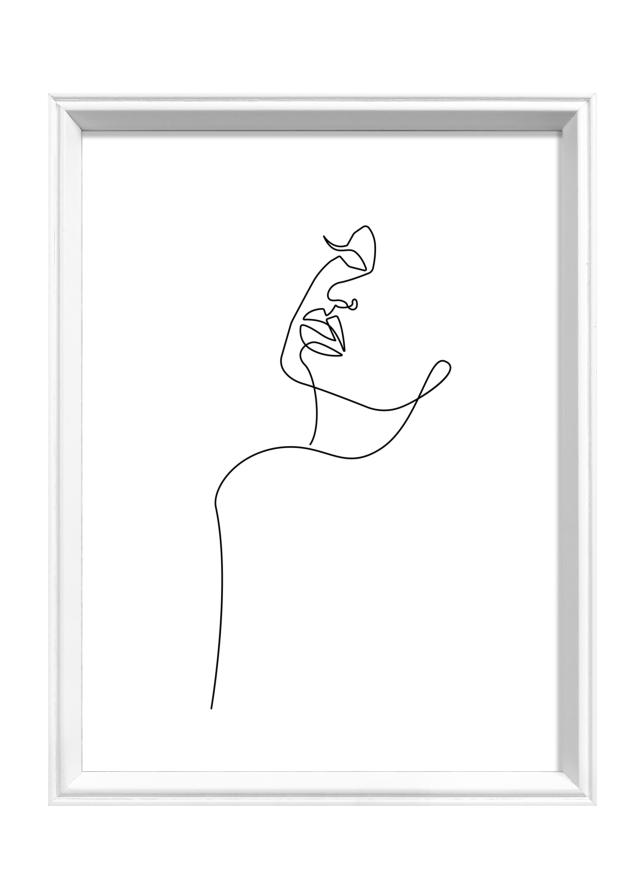 Keret Silhouette Fehér 18x24 cm