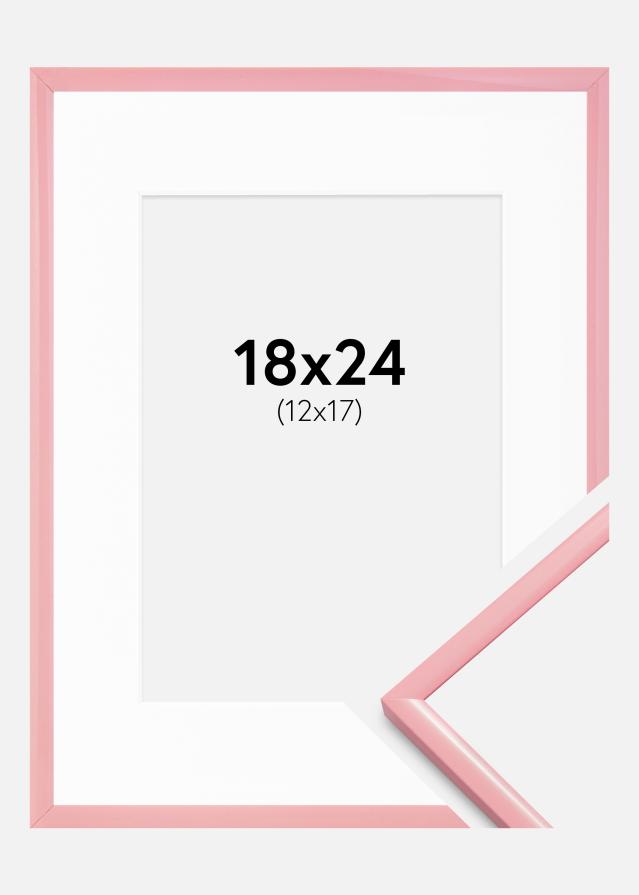 Keret New Lifestyle rózsaszín 18x24 cm - Paszpartuk fehér 13x18 cm