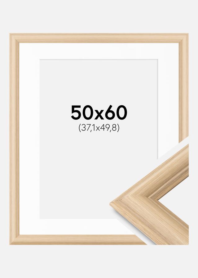 Keret Västkusten Tölgy 50x60 cm - Paszpartu Fehér 15x20 inches