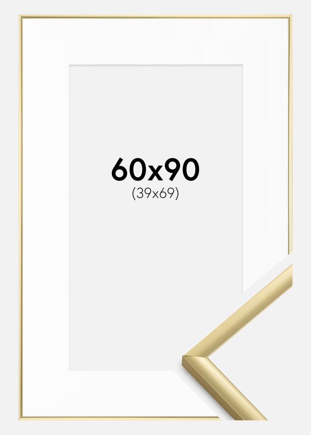 Keret New Lifestyle Arany 60x90 cm - Paszpartu Fehér 40x70 cm