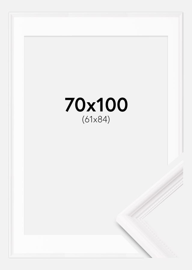 Keret Gala Fehér 70x100 cm - Paszpartu Fehér 62x85 cm