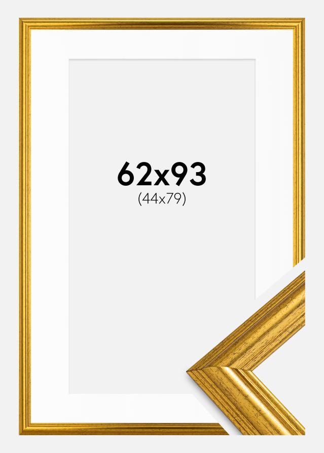 Keret Västkusten Arany 62x93 cm - Paszpartuk fehér 45x80 cm