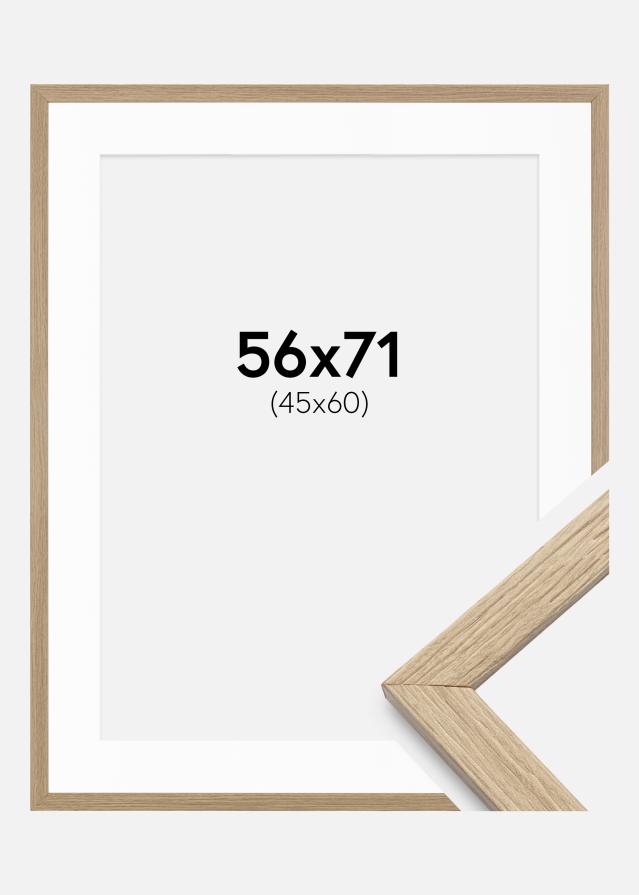 Keret Stilren tölgy 56x71 cm - Paszpartuk fehér 46x61 cm