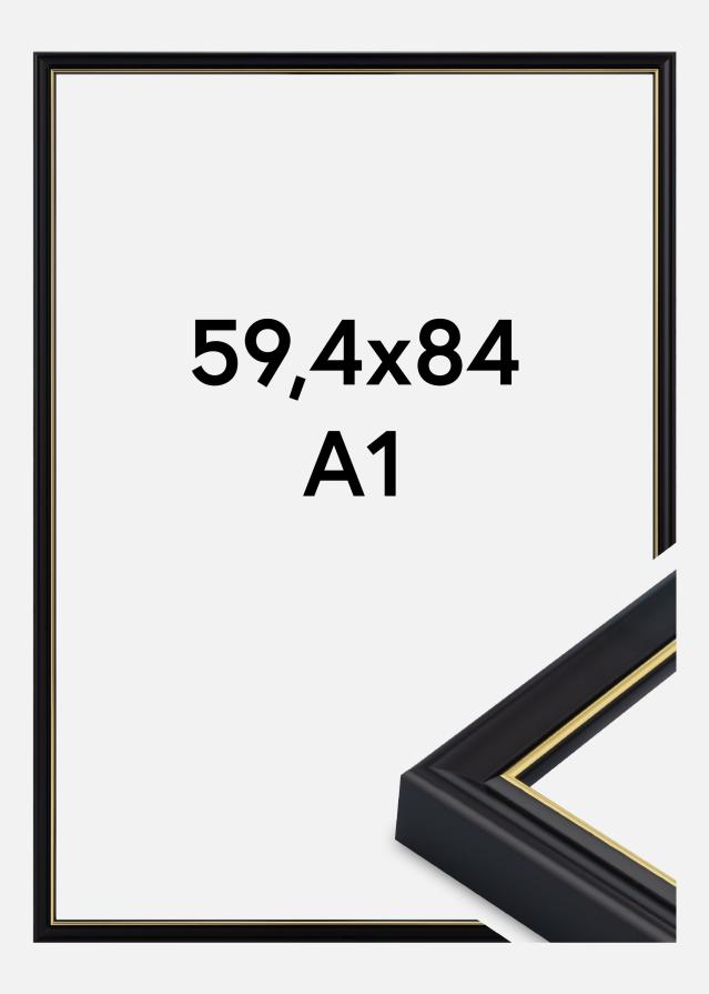 Canterbury Keret Akrilüveg Fekete 59,4x84,1 cm (A1)