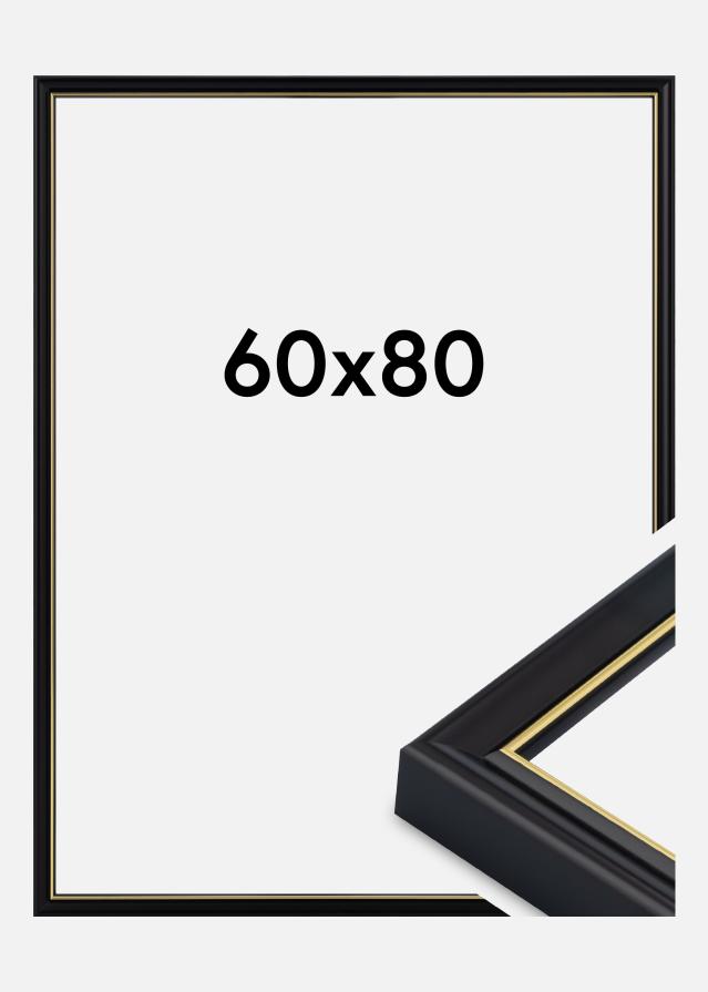 Keret Canterbury Akrilüveg Fekete 60x80 cm