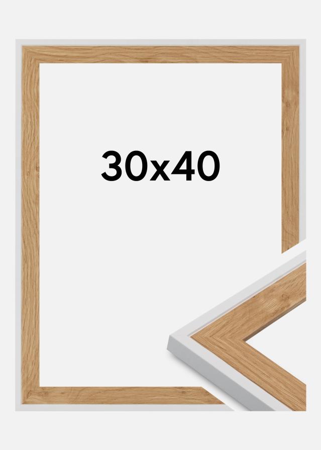 Keret Clearline Akrilüveg Fehér 30x40 cm