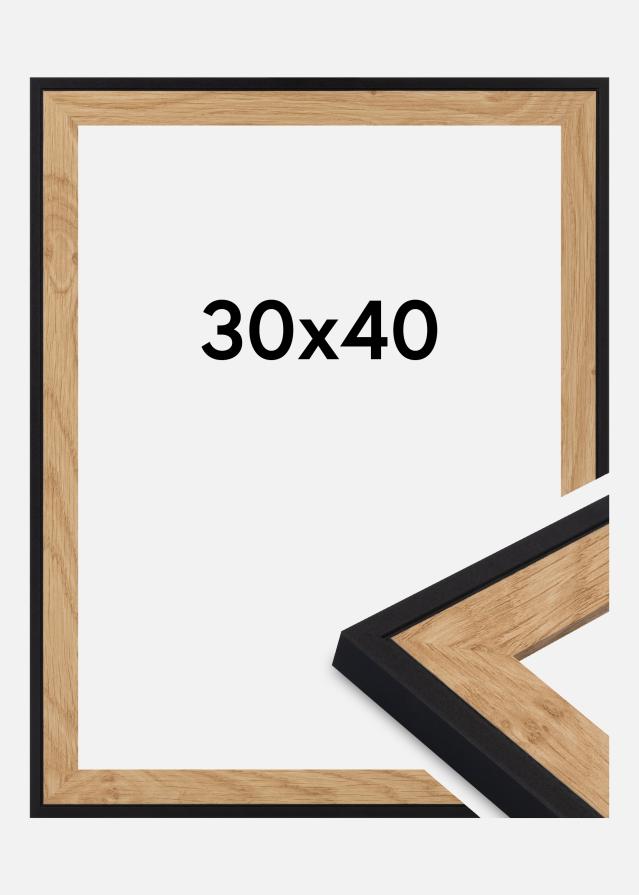 Keret Iris Akrilüveg Fekete 30x40 cm