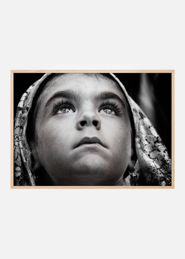 Girl with Sardinian traditional veil Poszter