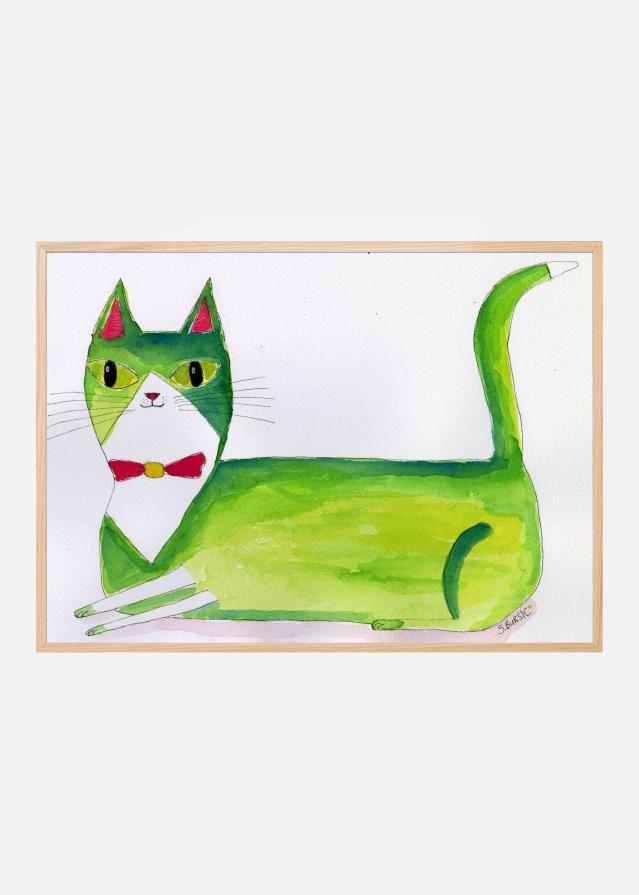 The green cat Poszter