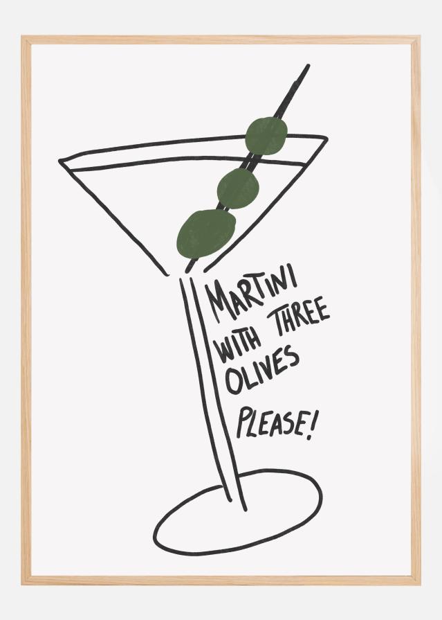 Olive Trio Martini Poszter