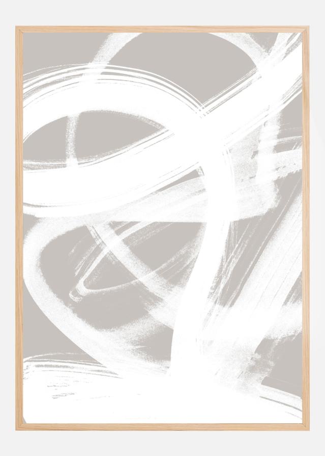 Abstract Brush Strokes Poszter