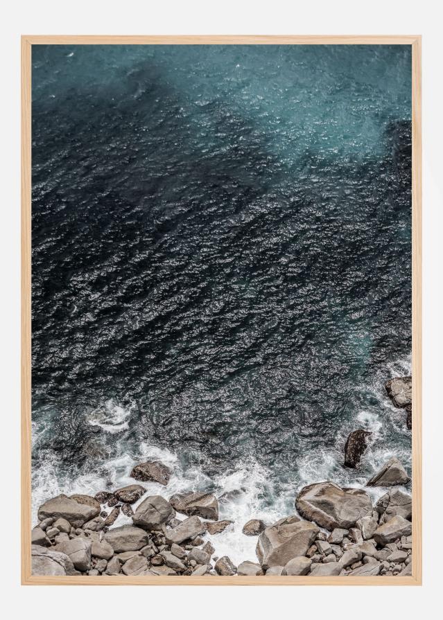 Rocky Coastline Waves Poszter