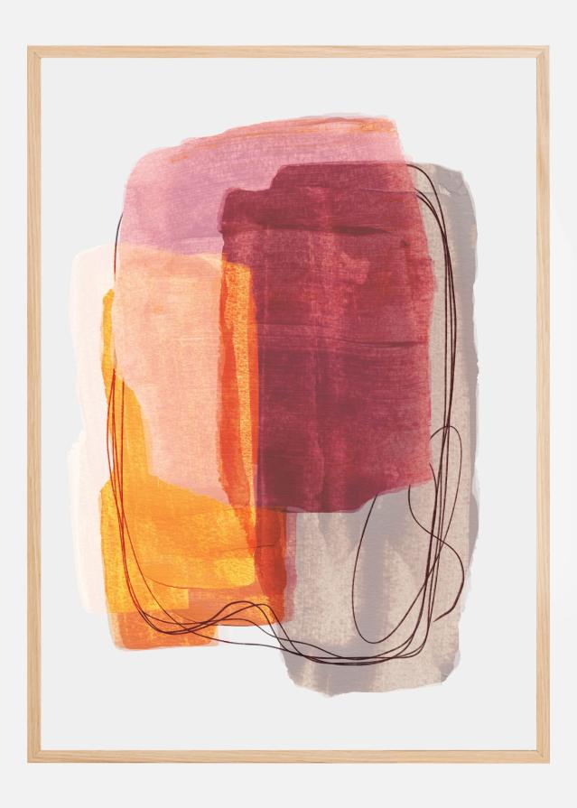 Abstract Brush Strokes 51 Poszter