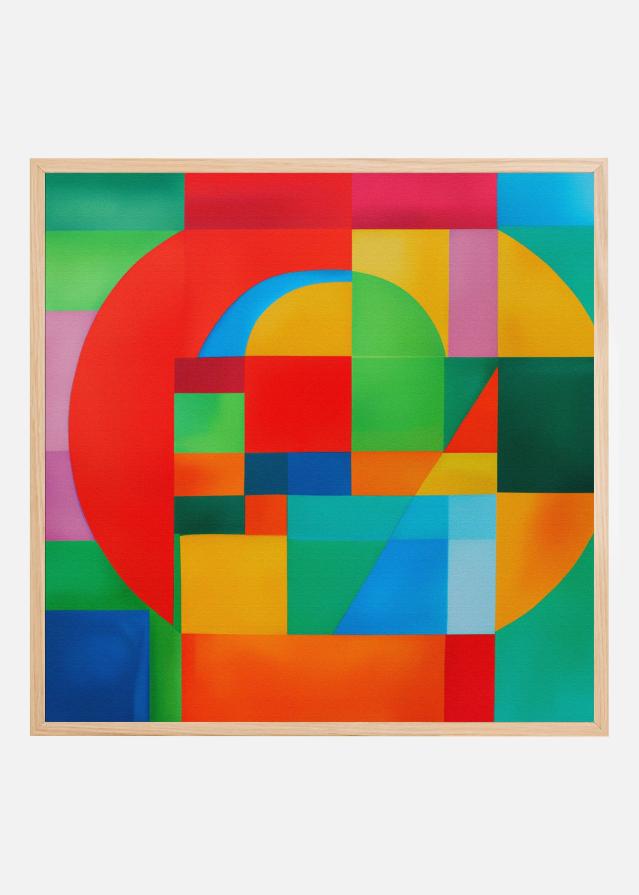 Vivid Geometric Dance Poszter