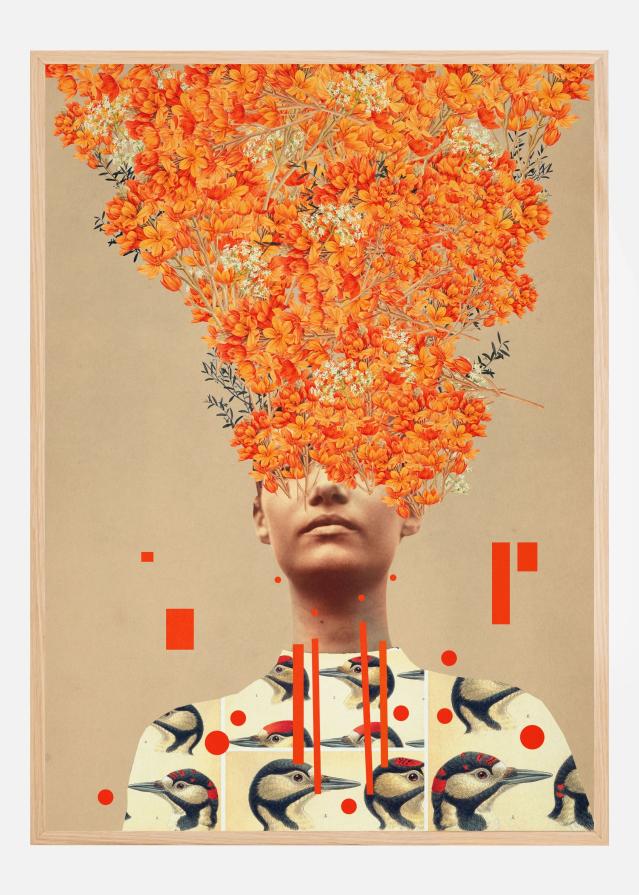 Bird Flight In Autumn Poszter