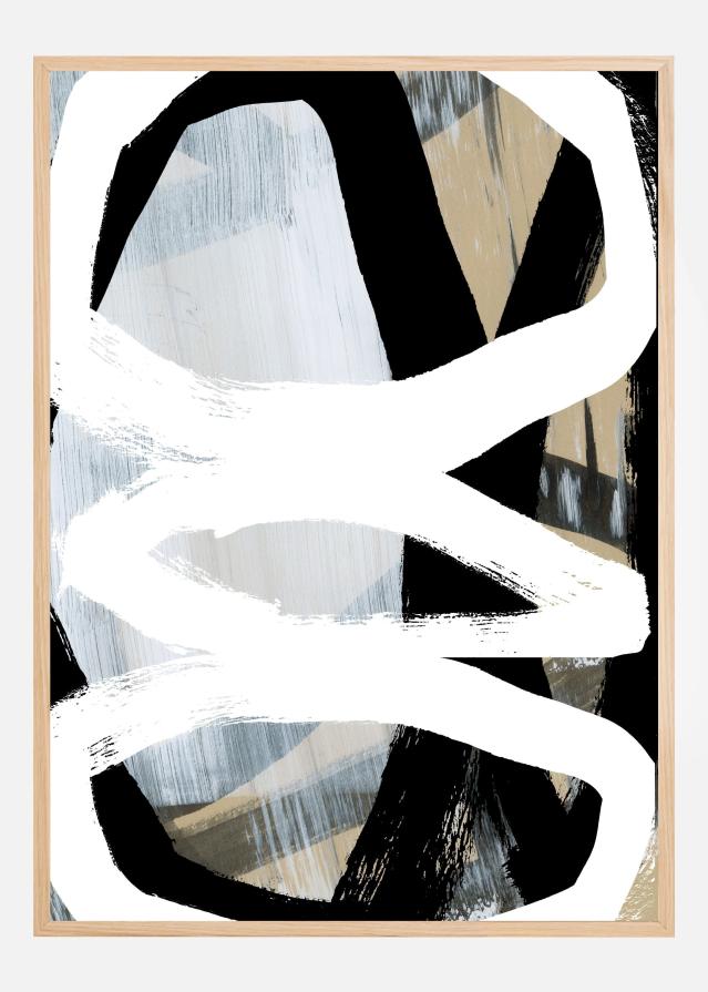 Bold Black On White No3 Poszter