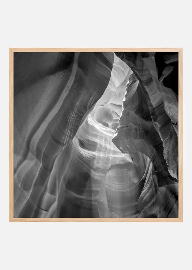 MONOCHROME ANTELOPE CANYON Daylight Poszter