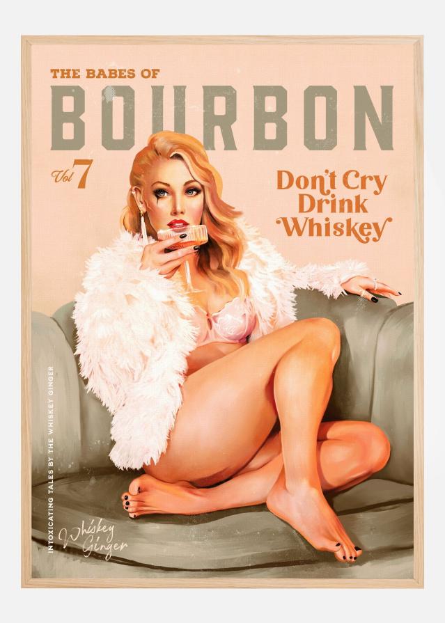 Babes of Bourbon Vol 7 Sexy Vintage Whiskey Pinup Girl Poszter