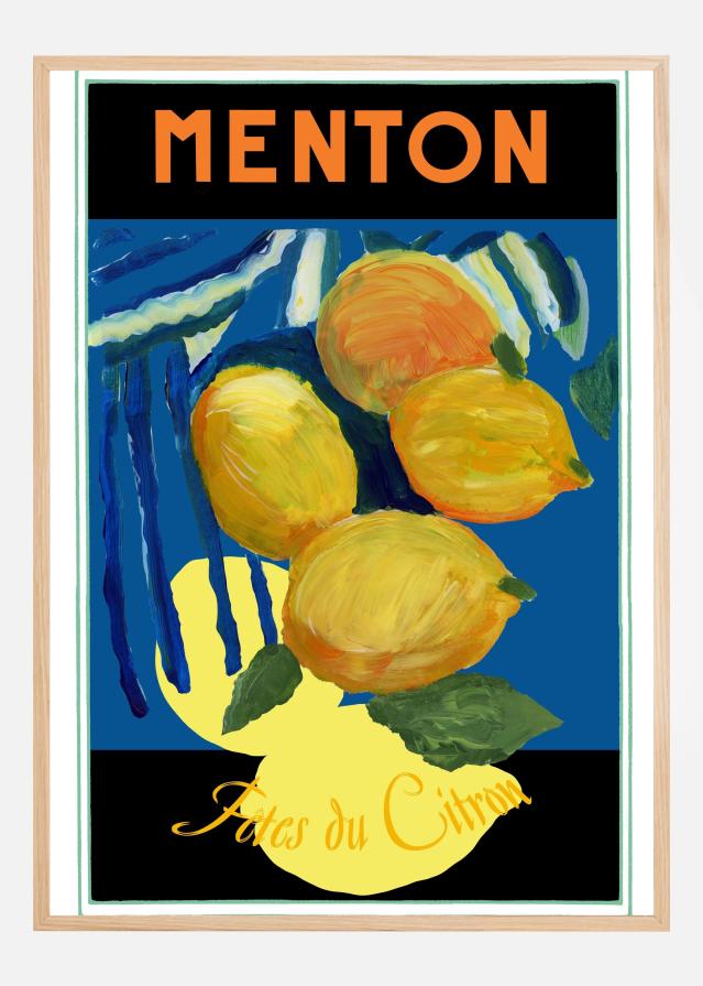 Lemons Menton Citrus Fruit Poszter