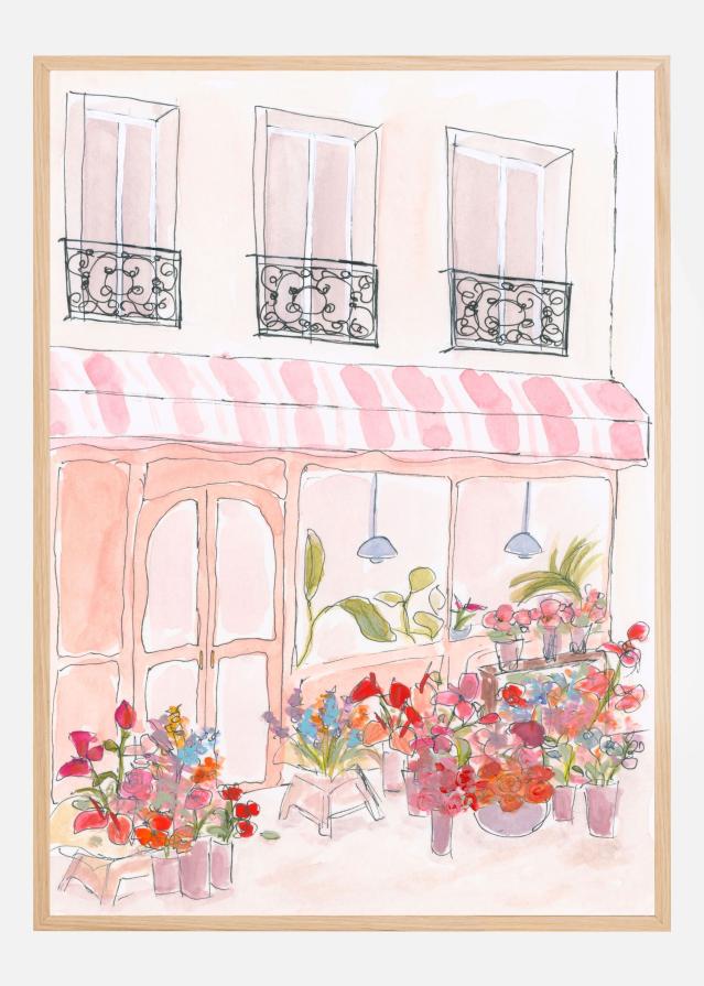 Pink Flower Shop Poszter