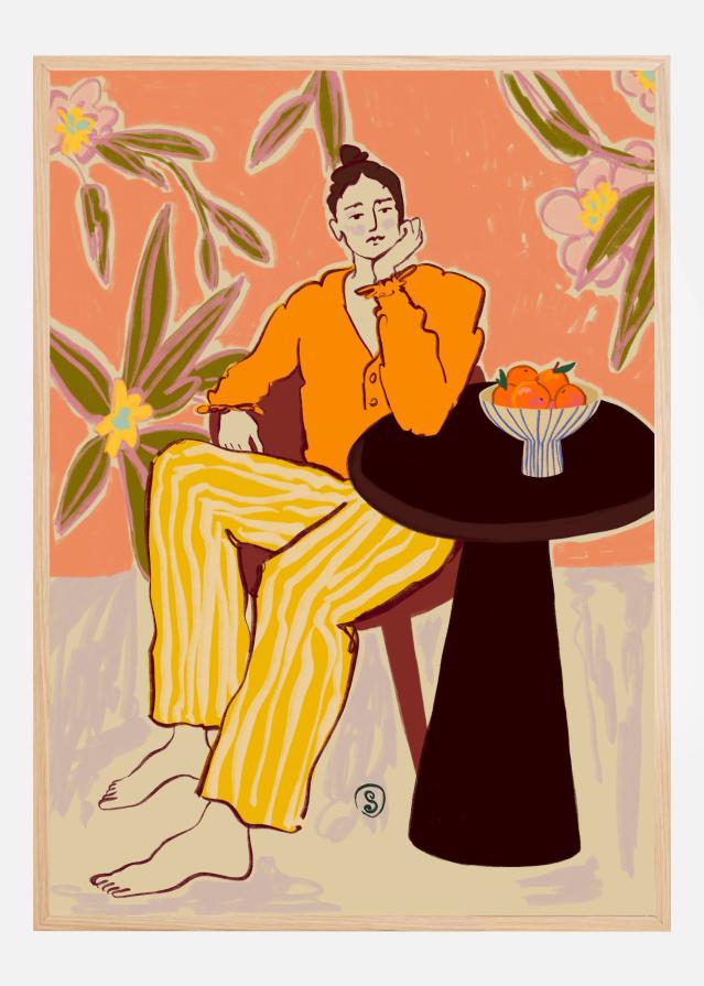 Girl With Oranges Poszter