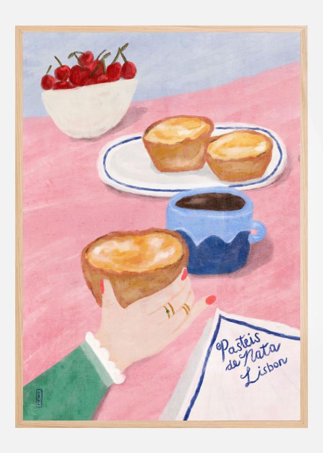 With Love From Lisbon - Food and Travel Art Poszter