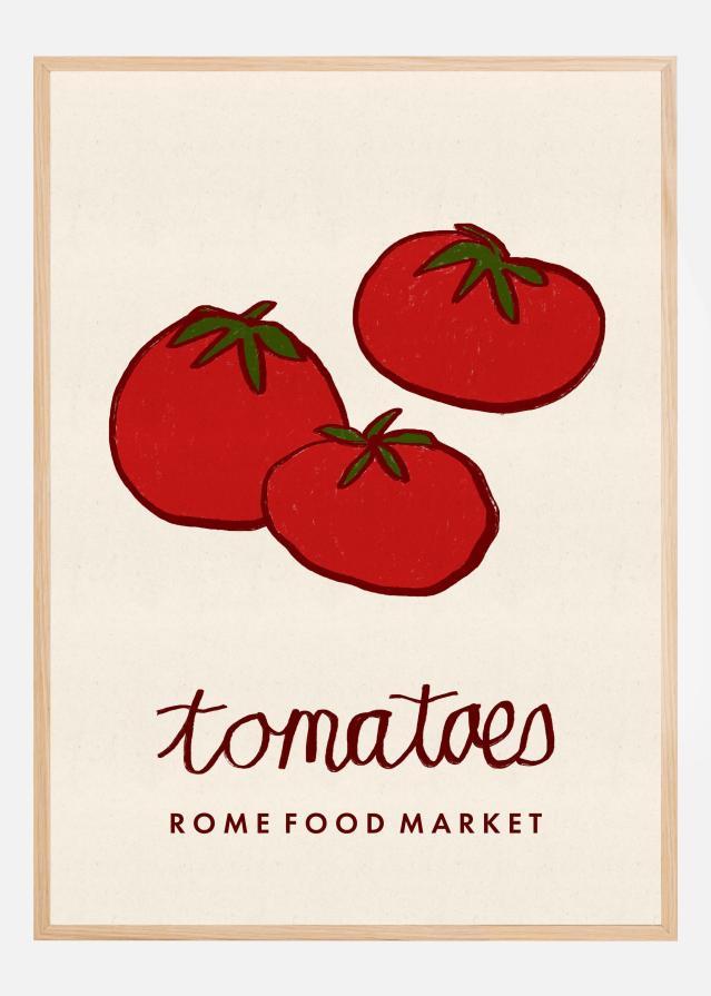 Food Art - Tomatoes Rome Food Market Poszter