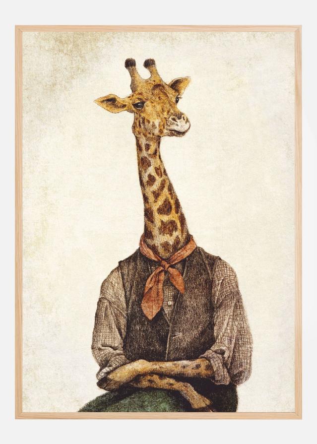 Giraffe With A Human Body Poszter