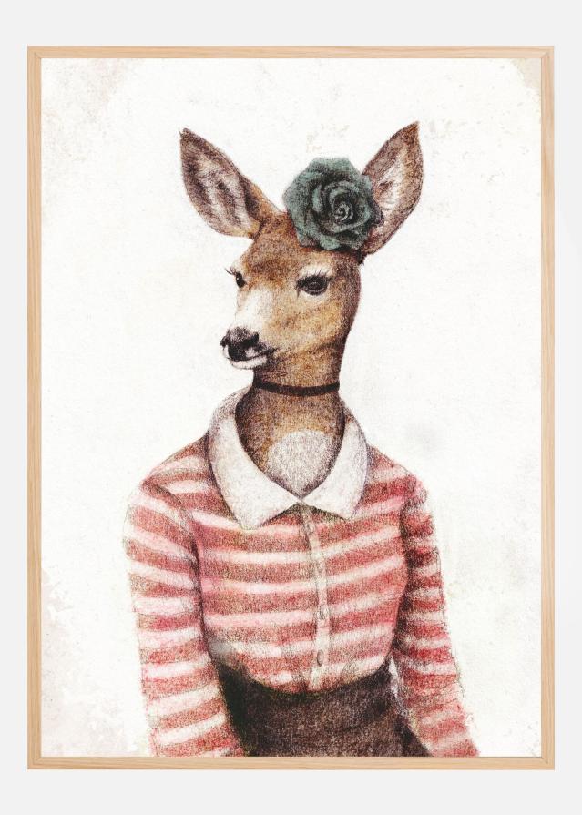 A Deer With A Human Body Shape Poszter