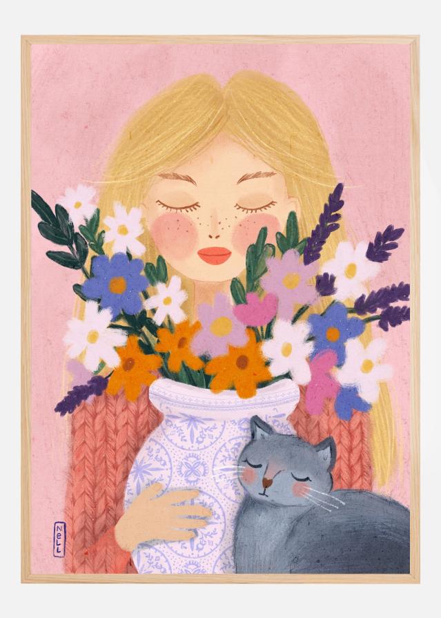 A Girl and her Cat Poszter