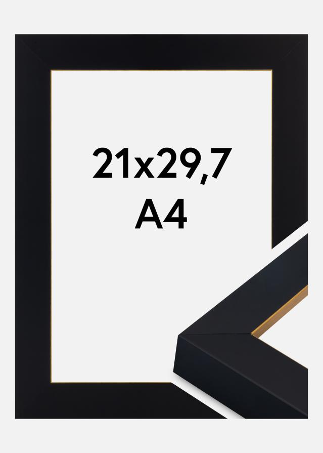 Keret Sussex Akrilüveg Fekete/Arany 21x29,7 cm (A4)