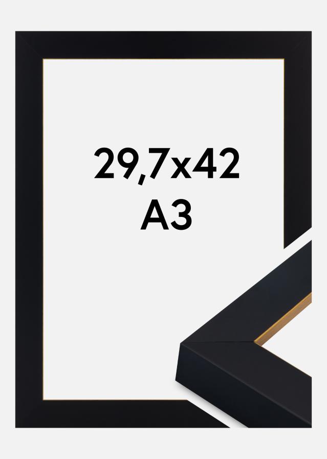 Keret Sussex Akrilüveg Fekete/Arany 29,7x42 cm (A3)