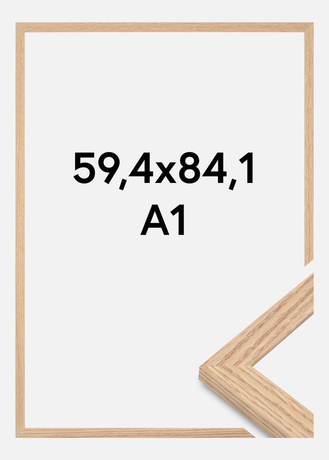 Keret Tidlös Akrilüveg Masszív Tölgy 59,4x84,1 cm (A1)