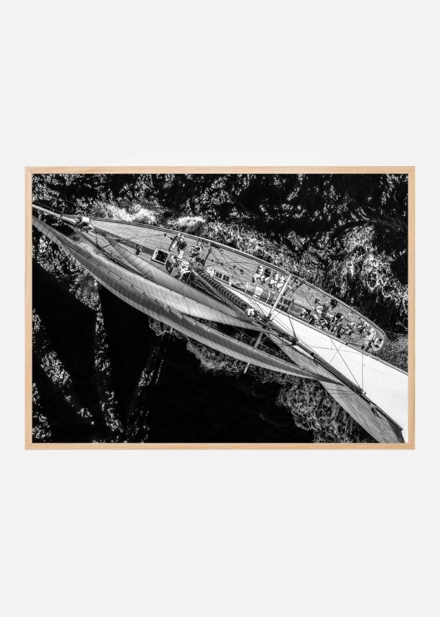 Above the racing ship Poszter