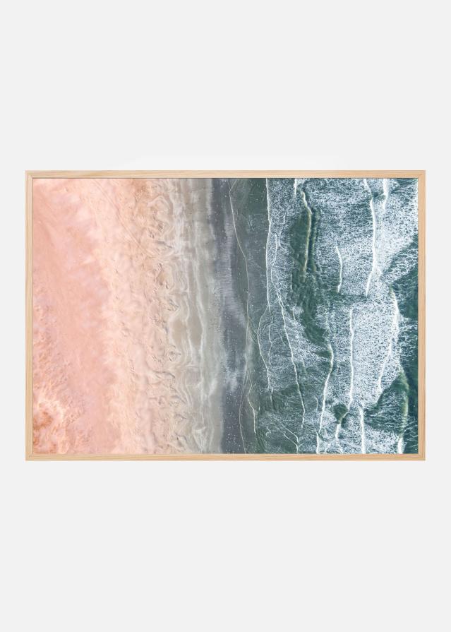 Pink and blue coastal Poszter