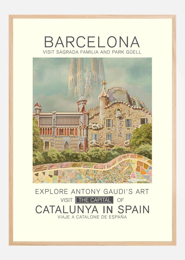 Barcelona print Poszter