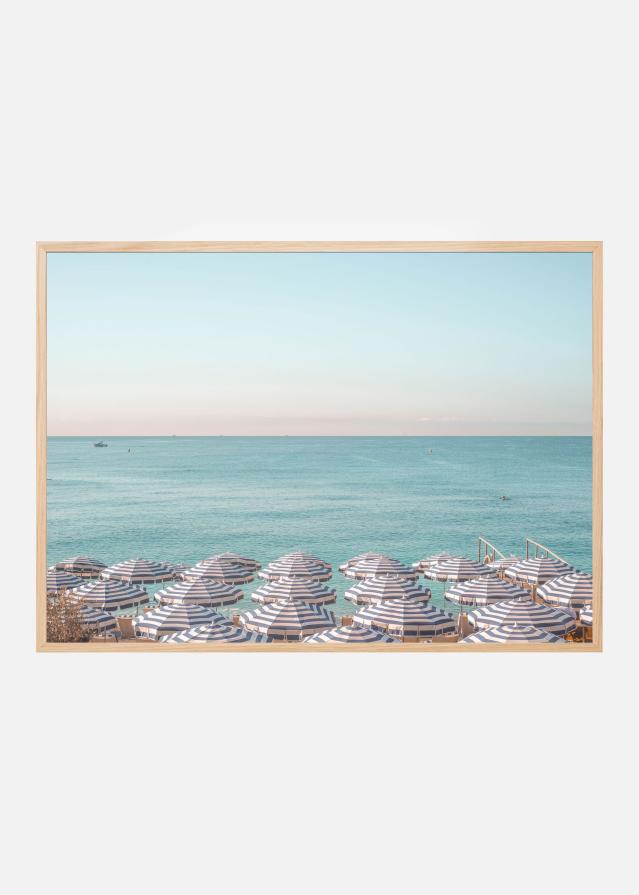 Riviera Beach Umbrellas Poszter