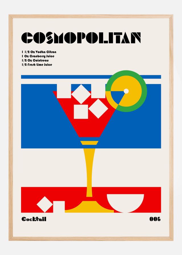 Cosmopolitan Bauhaus Cocktail Poszter