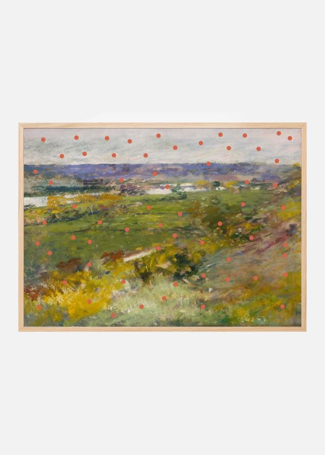 Landscape and Dots Poszter