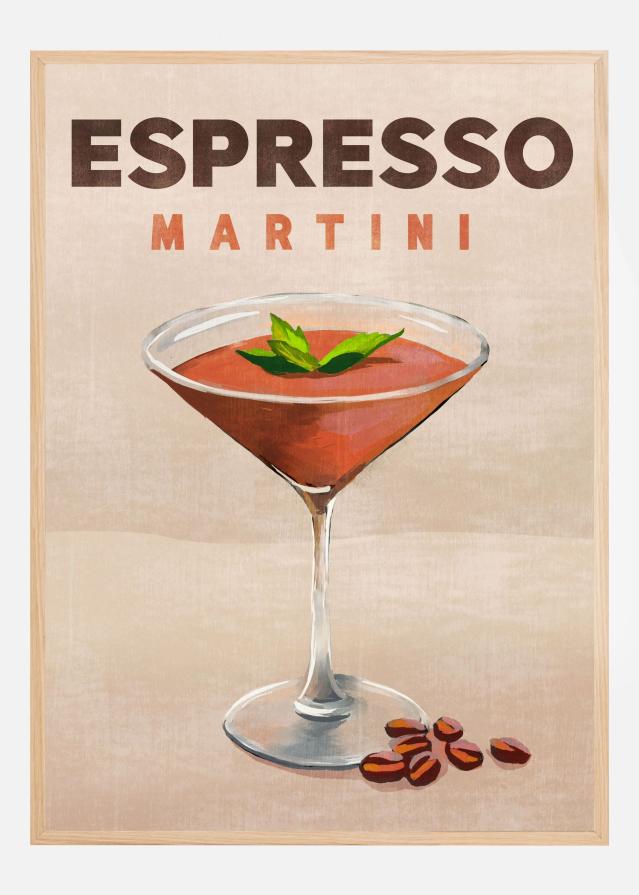 Espresso Martini Cocktail Bar Decor Poszter