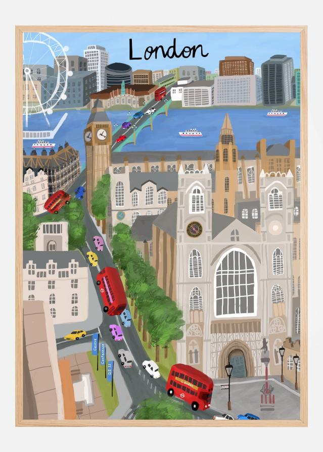 London City with View Poszter