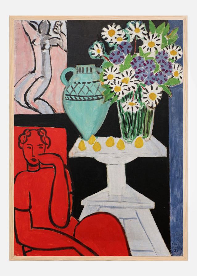 Still Life with Red Figure - Henri Matisse Poszter