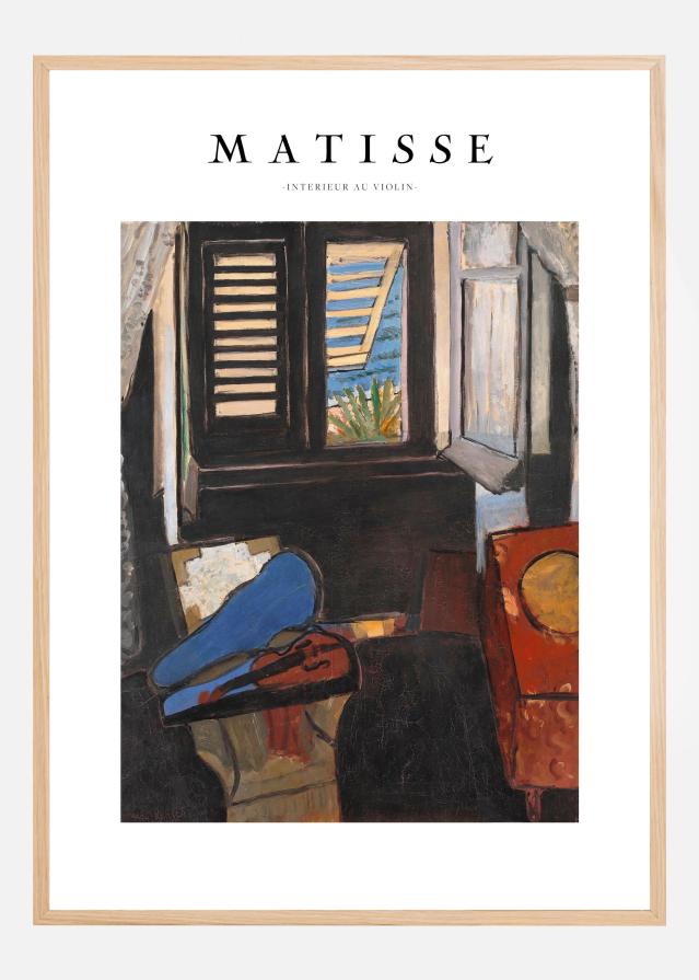 IntAcrieur Au Violon II - Henri Matisse Poszter