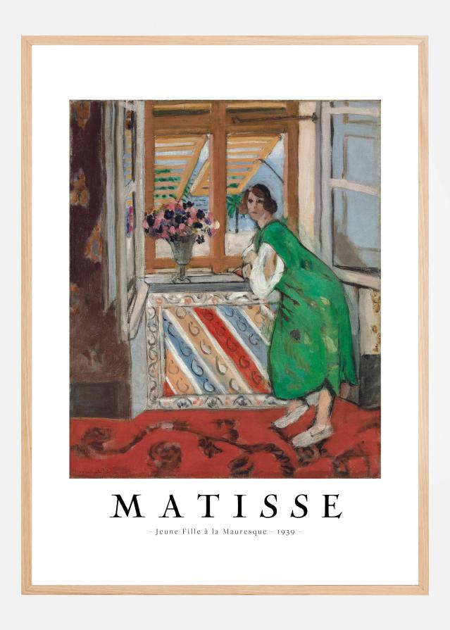 Jeune Fille a La Mauresque 1939 - Henri Matisse Poszter