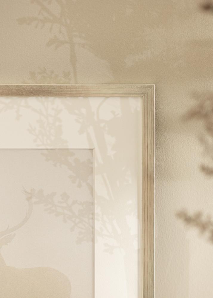 Keret Edsbyn ezüst 40x45 cm - Paszpartuk fehér 11x13 inches